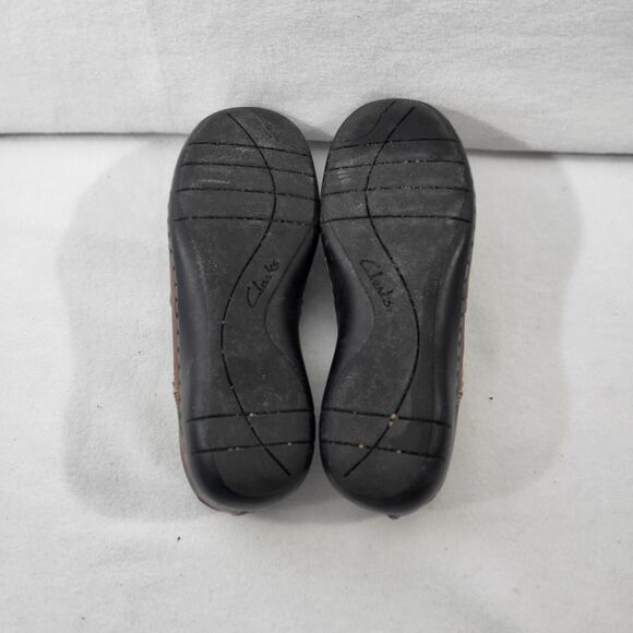 Clarks Women's Brown Slip-on Leather Shoes 7M Comfort - Picture 7 of 8